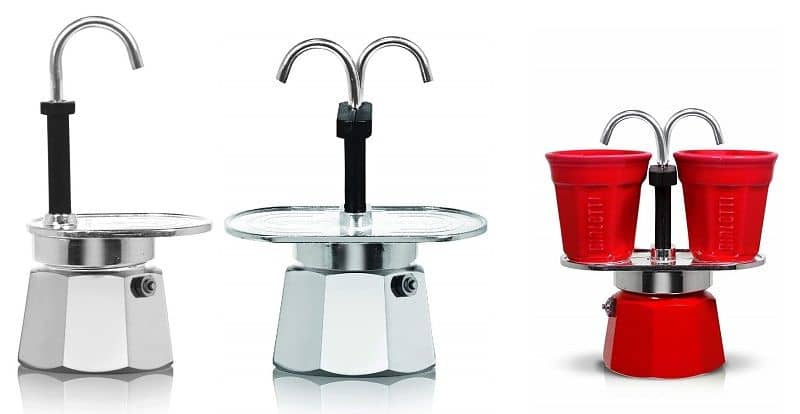 diferentes tamaños de la Bialetti Moka Mini Express