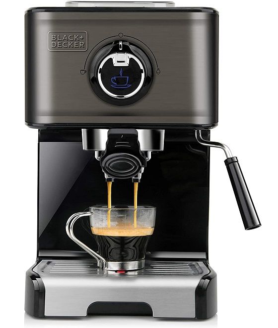Black+Decker BXCO1200E Cafetera espresso apta para monodosis ESE