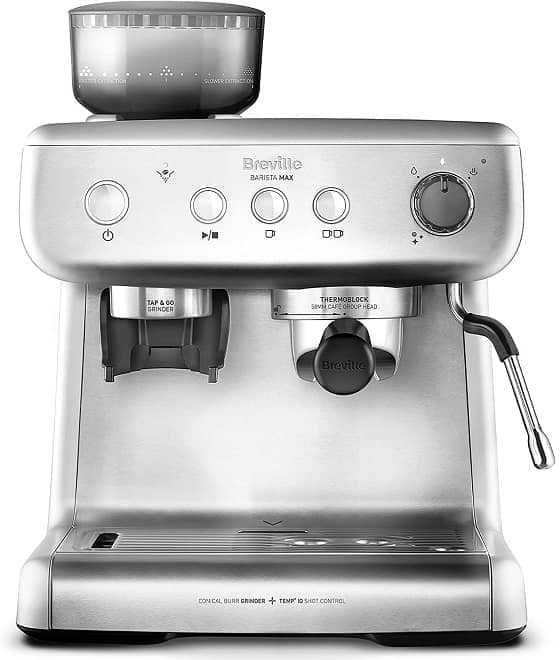 Cafetera para café expresso con molinillo Breville