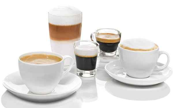 diferentes tipos de café