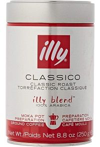 Café Illy 100% Arábica Molido ideal para cafeteras Moka