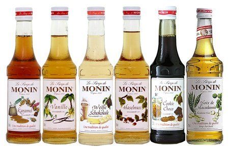 5 jarabes para café MONIN de 50 cl