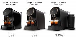 Oferta Promoción Cafetera L'OR Barista de Philips.