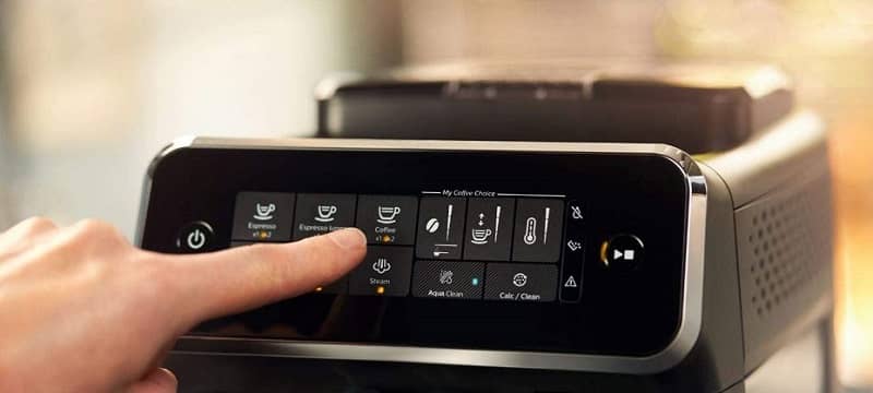 Cafetera superautomática Philips - panel de control