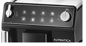 Panel solft Touch de la cafetera DeLonghi Autentica
