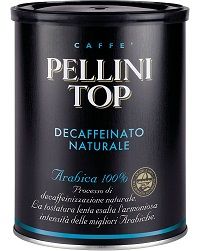 Café descafeinado molido Pellini Top 100% Arábica